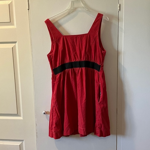 Maeve Red Corduroy NURSING dress - Picture 3 of 6